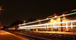 The depot at night